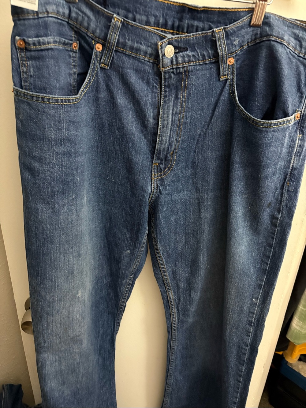 Levi's Men's Dark Blue Straight-Leg Jeans